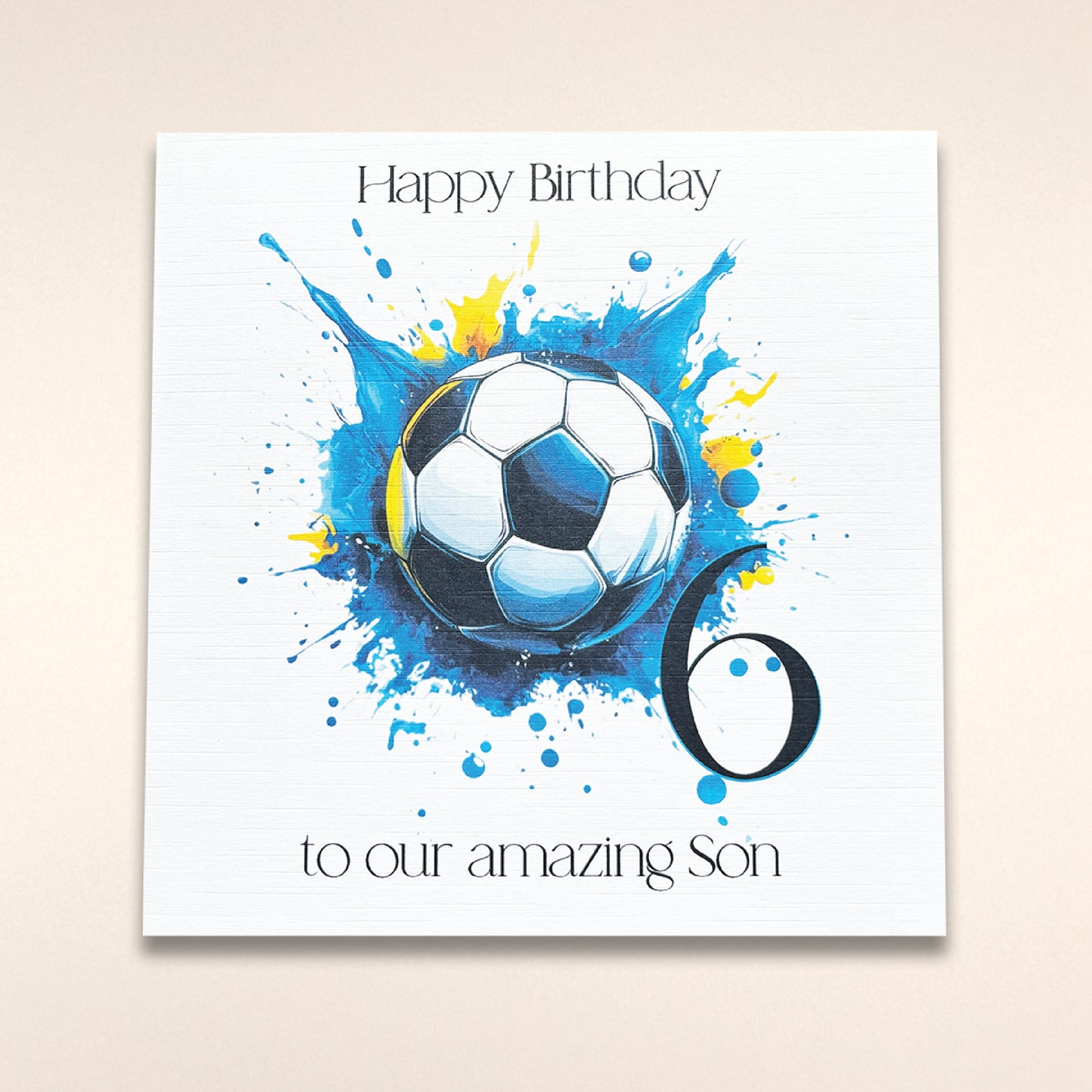 Football Age Birthday Greeting Card