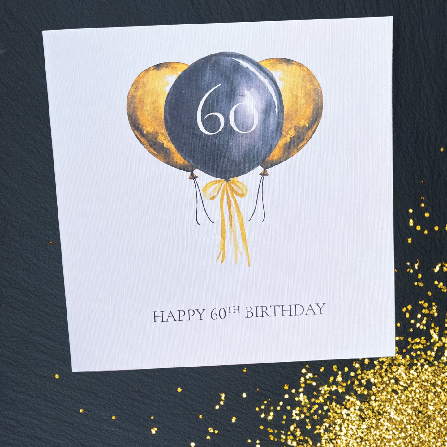 Black & Gold Milestone Birthday Card