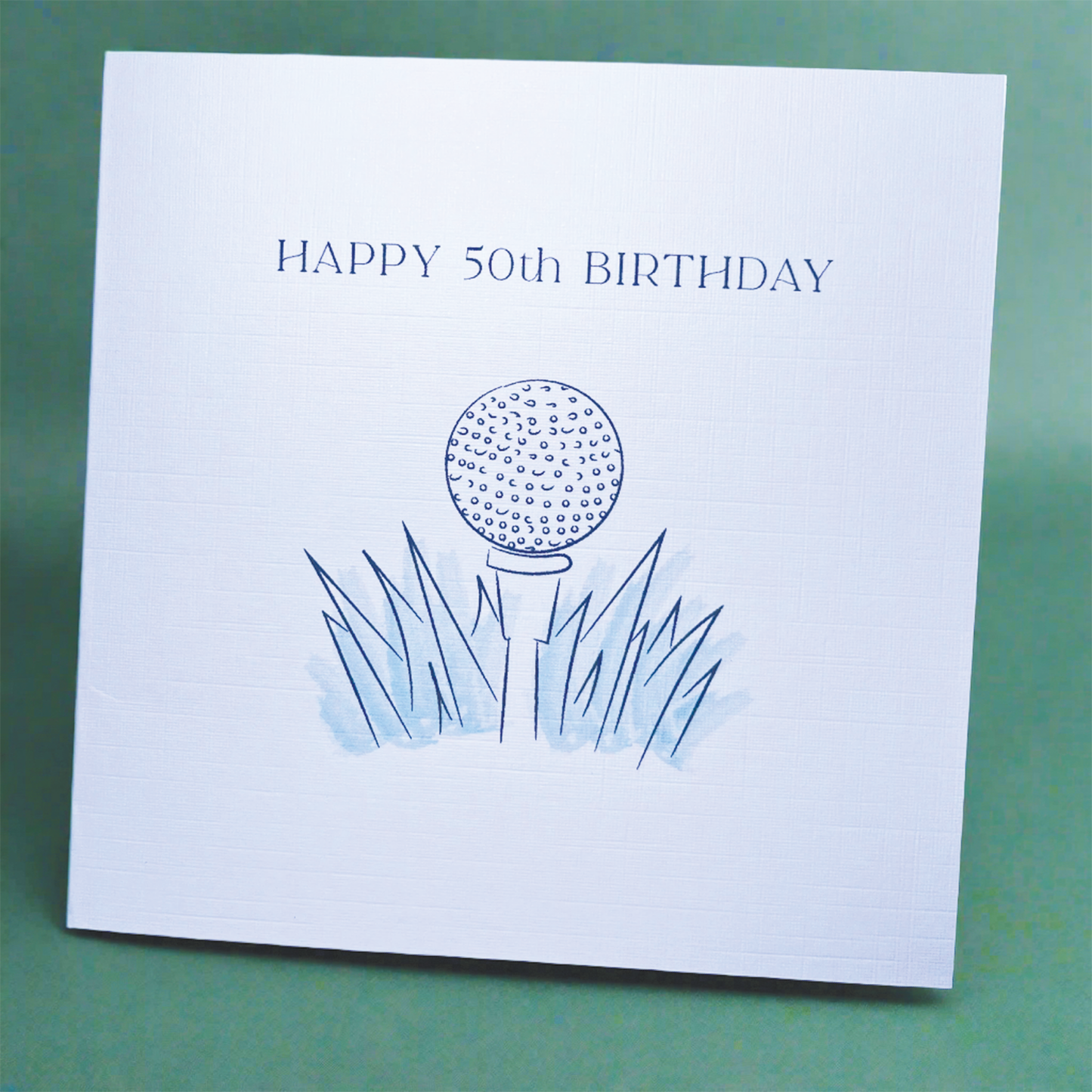 Golf themed card