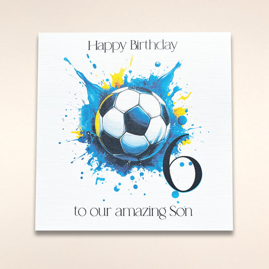 Football Age Birthday Greeting Card