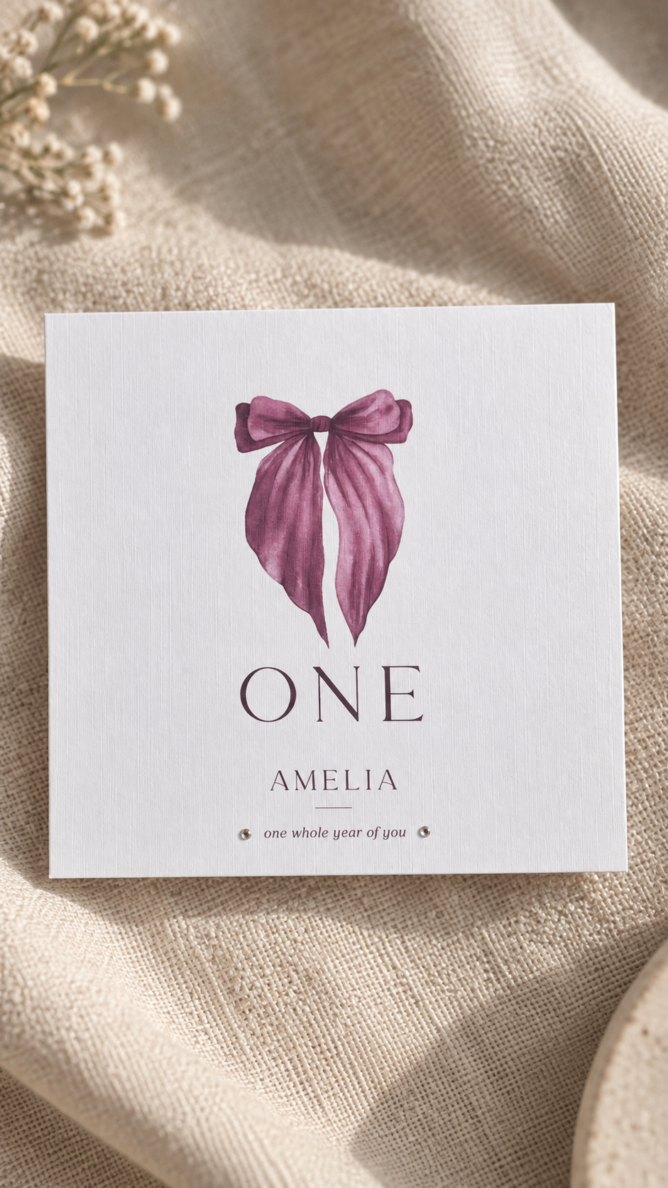 Silk Bow | Personalised Birthday Card