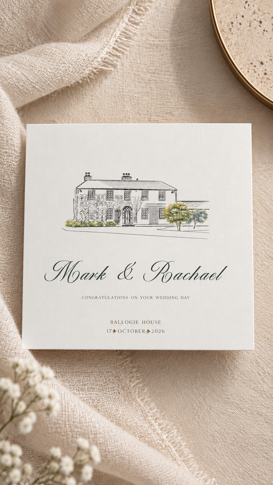 Illustrated | Ballogie Venue Card - The Signature
