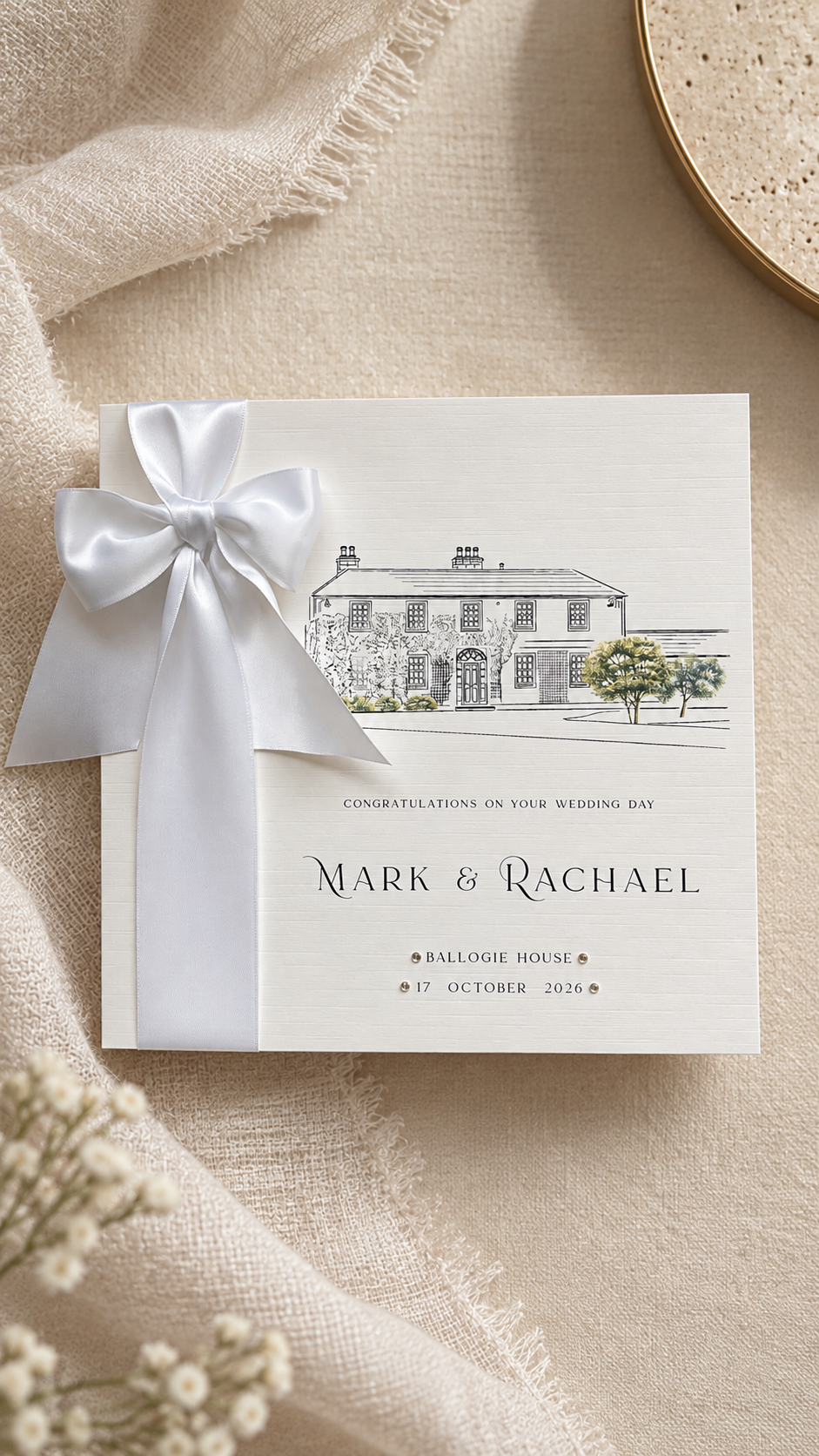 Illustrated | Ballogie House Venue Card - The Silk