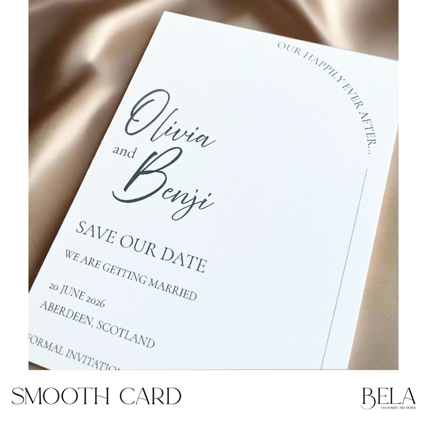 Happily Ever After - Save the Date - A6