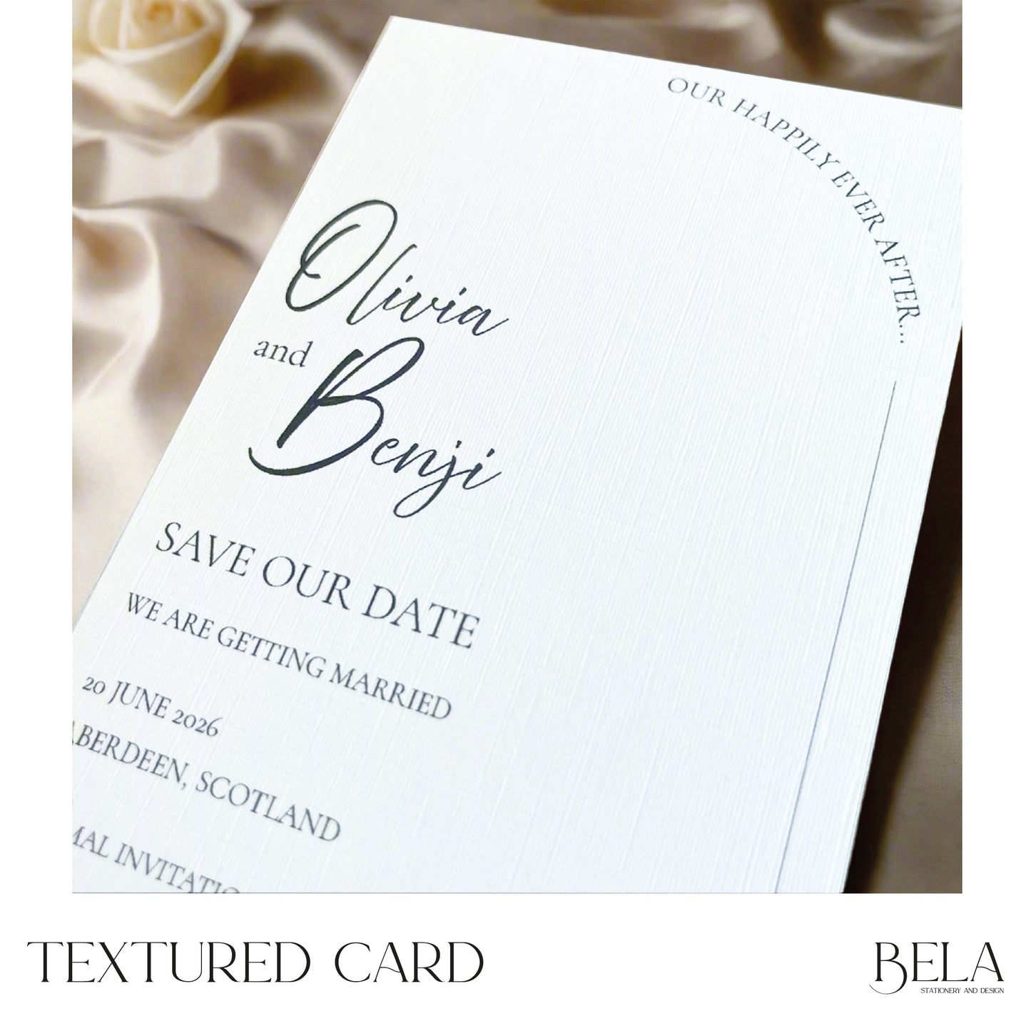 Happily Ever After - Save the Date - A6