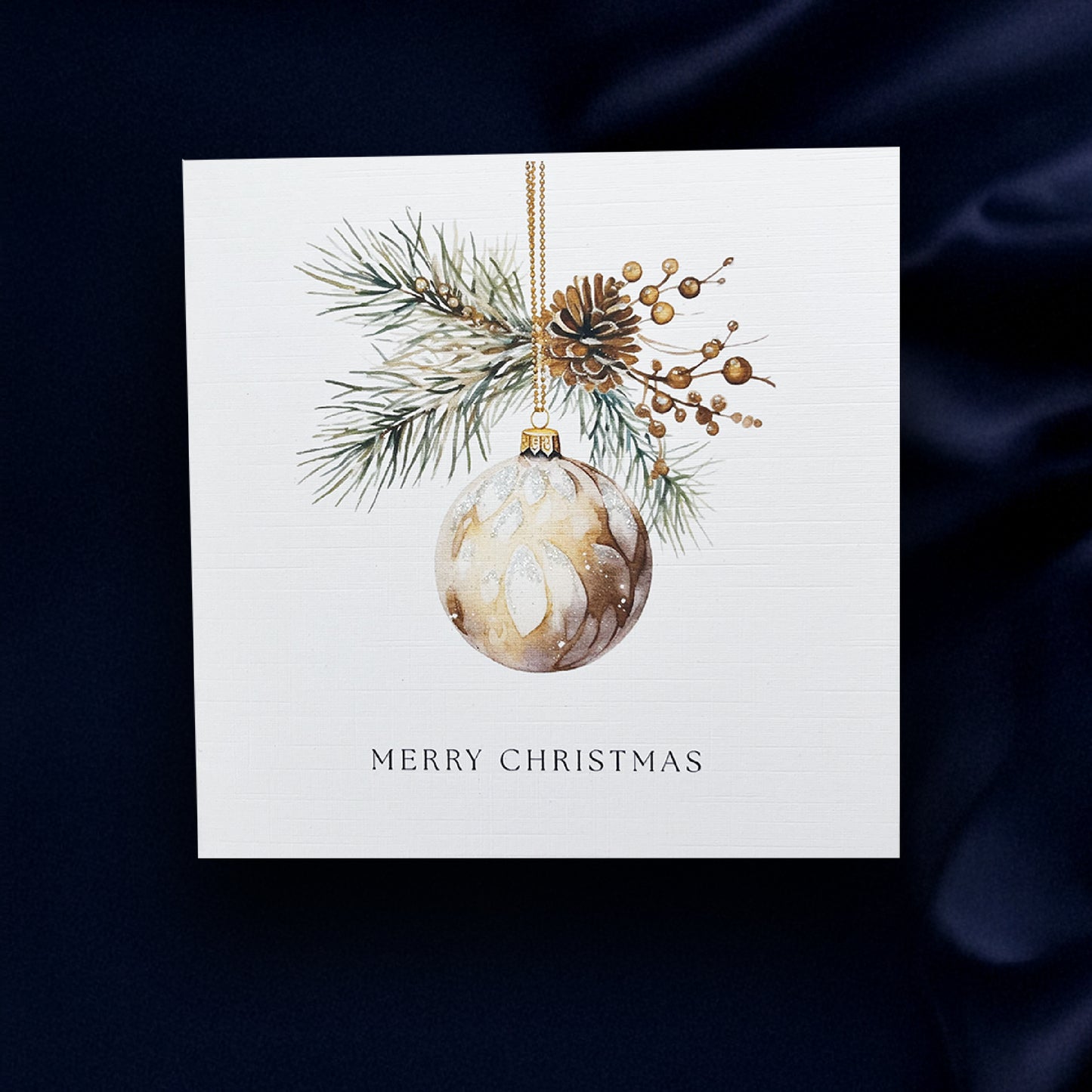 Cool Collection Bauble Greeting Card