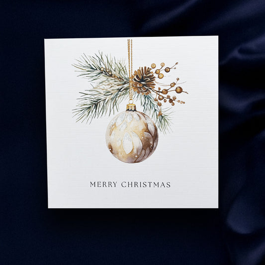 Cool Collection Bauble Greeting Card