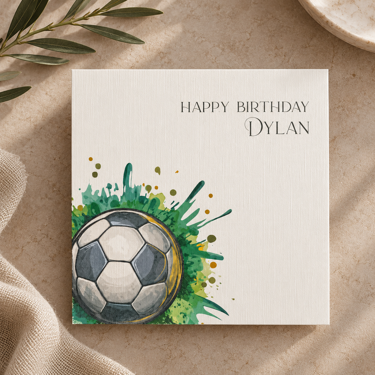 Kick Off | Personalised Birthday Card