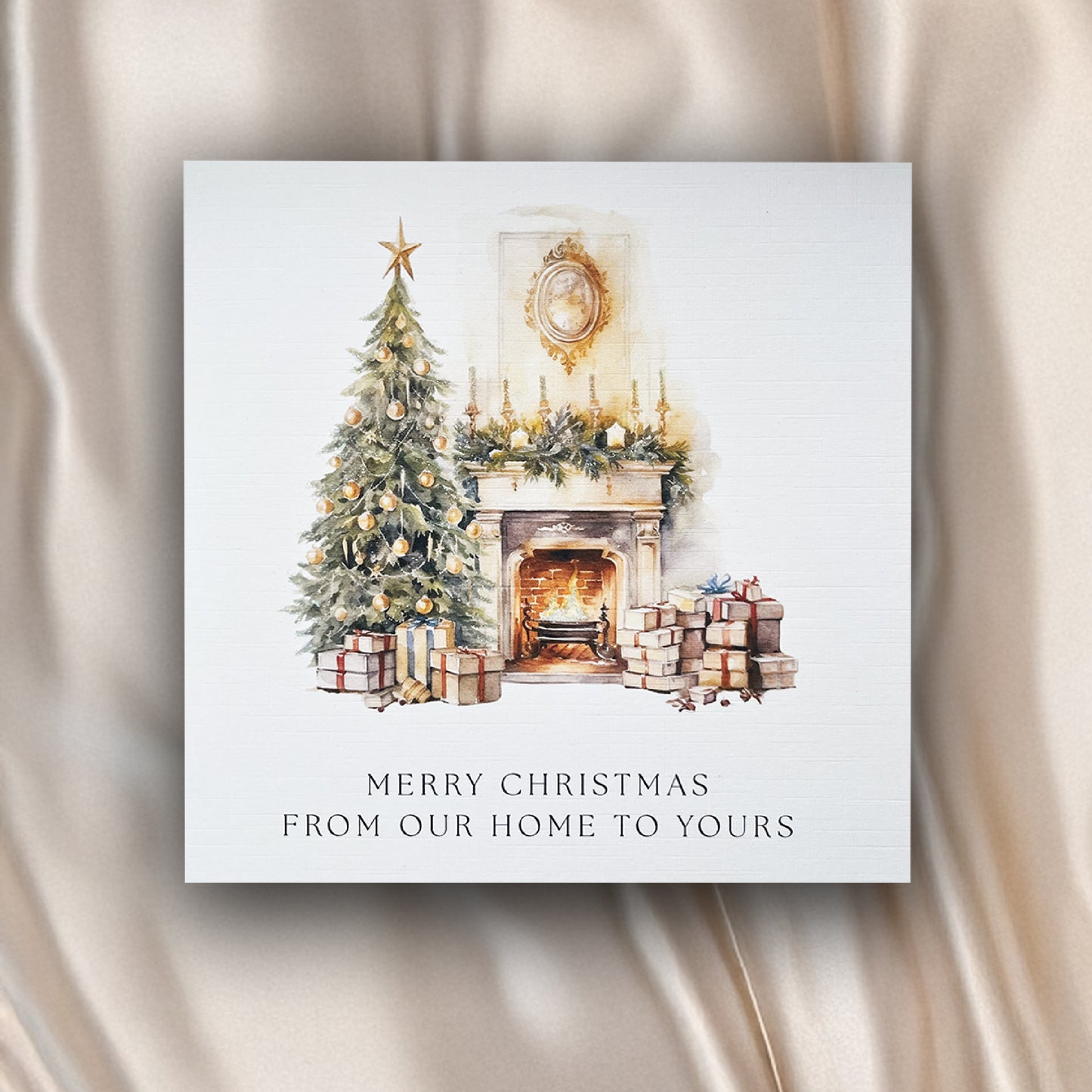 Warm Collection Fireplace Greeting Card