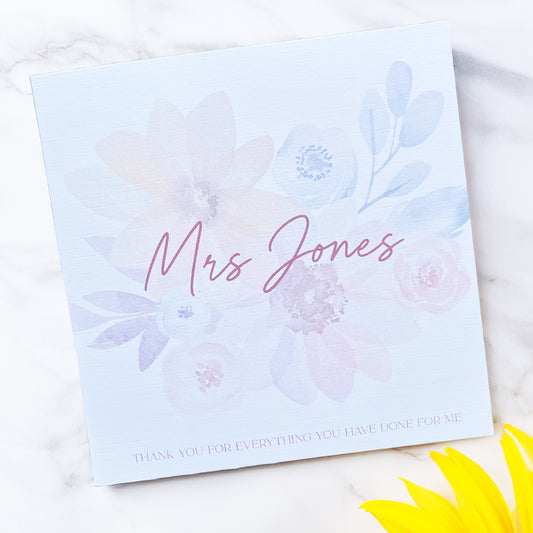 Bouquet card