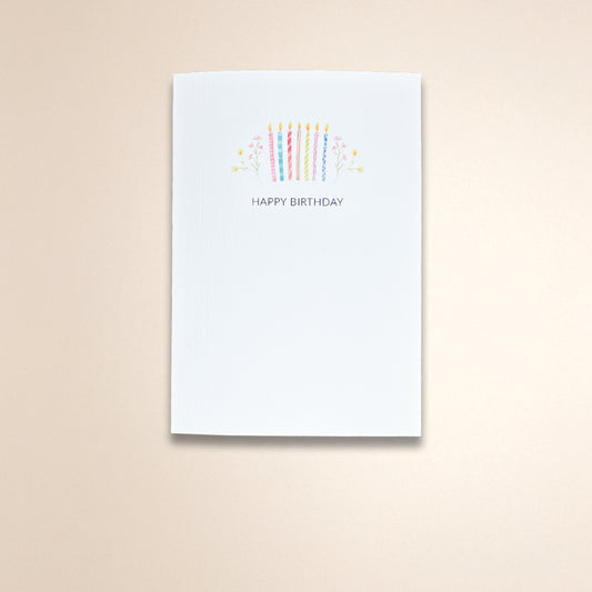 Candle Birthday Card - A6