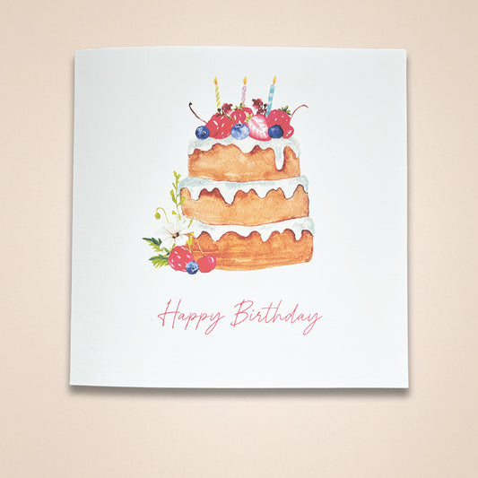 Birthday Cake Greeting Card